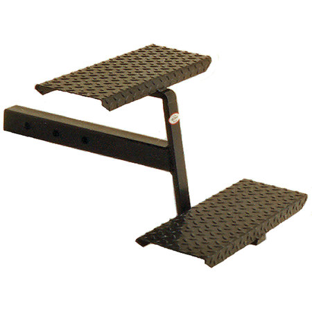 C.R. BROPHY C.R. Brophy RHS2 Receiver Hitch Stair with Three Adjustable Lengths - Two-Step RHS2